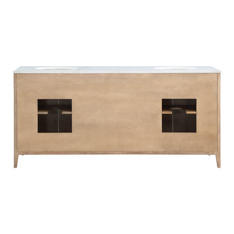 Mercury Row® Alsup 72'' Bathroom Vanity with Quartz Top & Reviews Wayfair